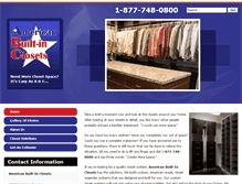 Tablet Screenshot of abclosets.com